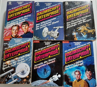 Die Original-Abenteuer Raumschiff Enterprise Sammelband 1-6 Goldmann 16 Romane