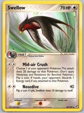 Swellow 49/107 Uncommon Deoxys Pokemon Lightly Played on eBay