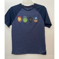 Marvel Avengers T-shirt Youth Size XL (14-16) Blue Short Sleeves Crew Neck
