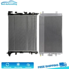 Aluminum Radiator And A/C Condenser For 2018-2019 Chevrolet Equinox 1.5L 2.0L