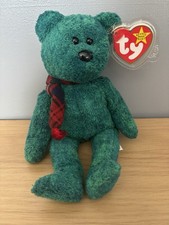TY Beanie Babies Wallace The Bear With Tag Tartan Scarf Scottish Bear