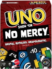 mattel UNO Show em No Mercy Card Game for Kids, Adults  Family Night, Parties