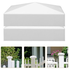  2 Pcs Privacy Fence Topper Pole Cover Cap Deck Post Caps Decking