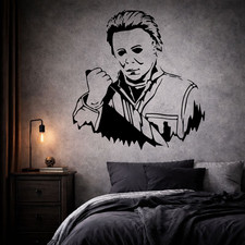 Horror Slasher Vinyl Stickers | Scary Wall Art Decals | Home & Craft Decor