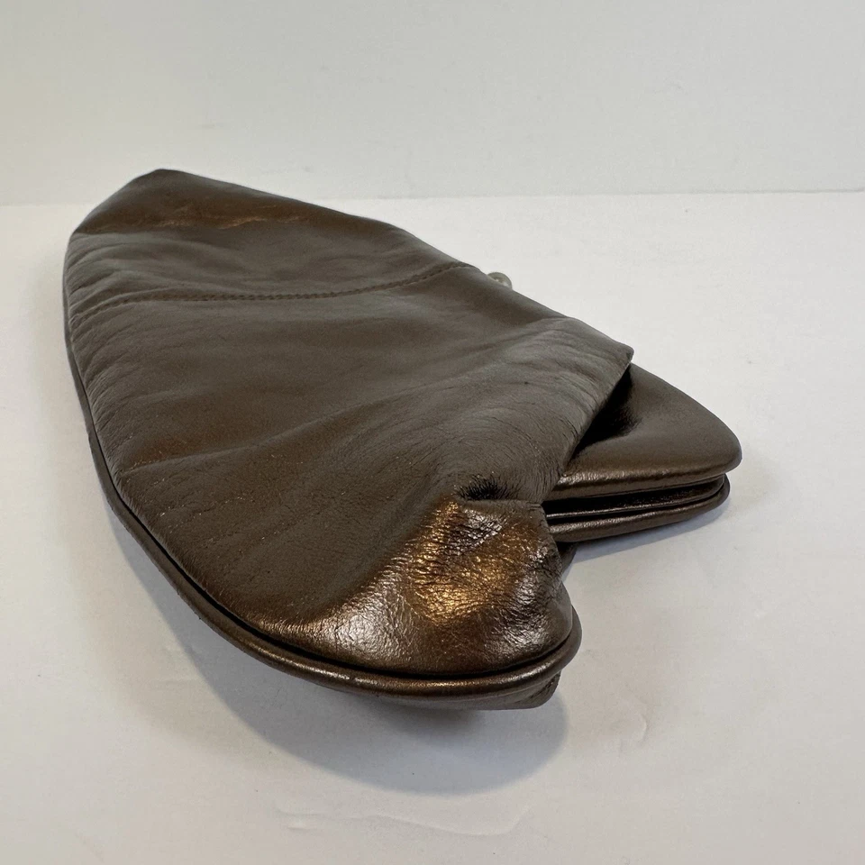 Bolso de Mano Hobo International De Colección Raro - Grande Cuero Bronce Metálico Foto 4 de 4