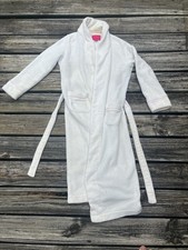 VTG Y2K VICTORIA'S SECRET Cozy Short Plush Bath Robe Embossed Monogram Size S