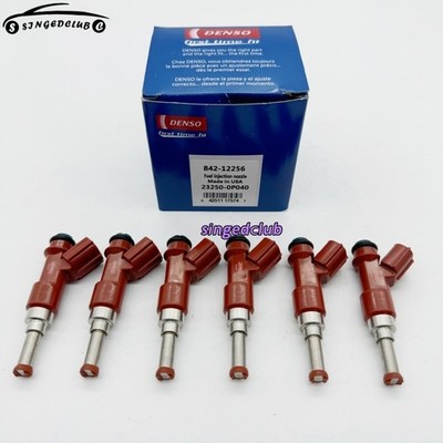 DENSO 6 FUEL INJECTORS FOR TOYOTA LEXUS 3.5L V6 (23250-0P040) New