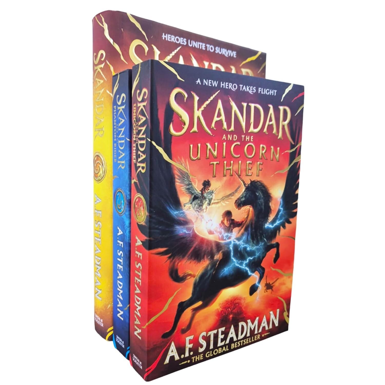 Skandar Series 3 Books Collection Set by A.F Steadman Skandar & the Chaos Trials