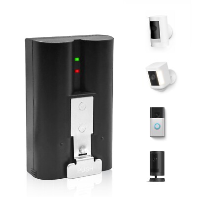 V4 6040mAh New Battery Replacement for Ring for Video Doorbell