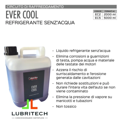Sintoflon EVER COOL 5 litri WATERLESS COOLANT liquido raffreddamento SENZA ACQUA