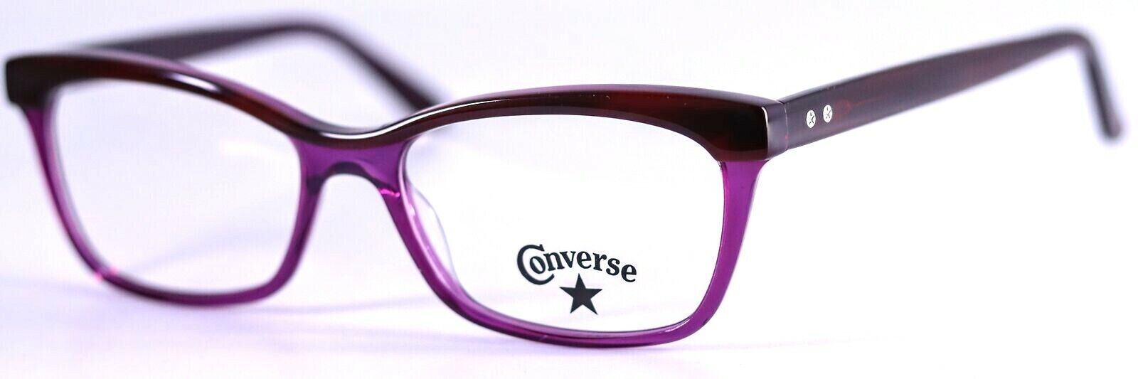 CONVERSE A513 Plum Purple Cat Eye Kids Girls Eyeglasses Frames 51-16-140 + CASE