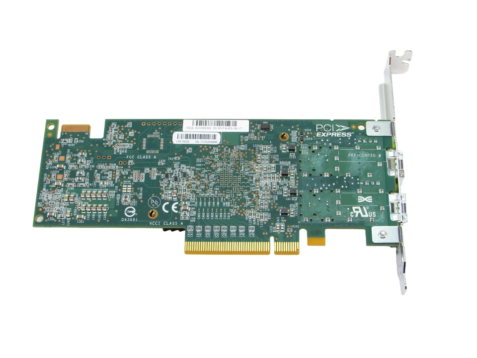 Cisco LPE16002 2-Port PCIe Fiber Channel Card UCSC-PCIE-E16002 74-12418-01 - Image 4 of 4