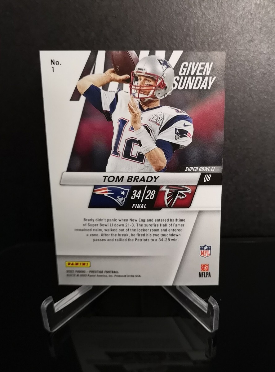 d/449 💥 TOM BRADY SP 2022 Panini Prestige Red Foil Any Given