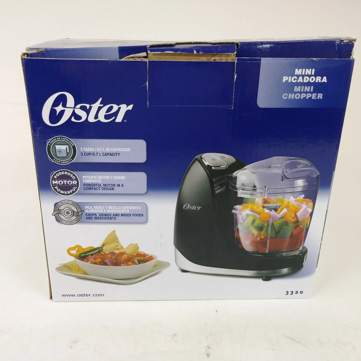 Oster Mini Food Chopper Processor 3320 051 Black 03736 eBay