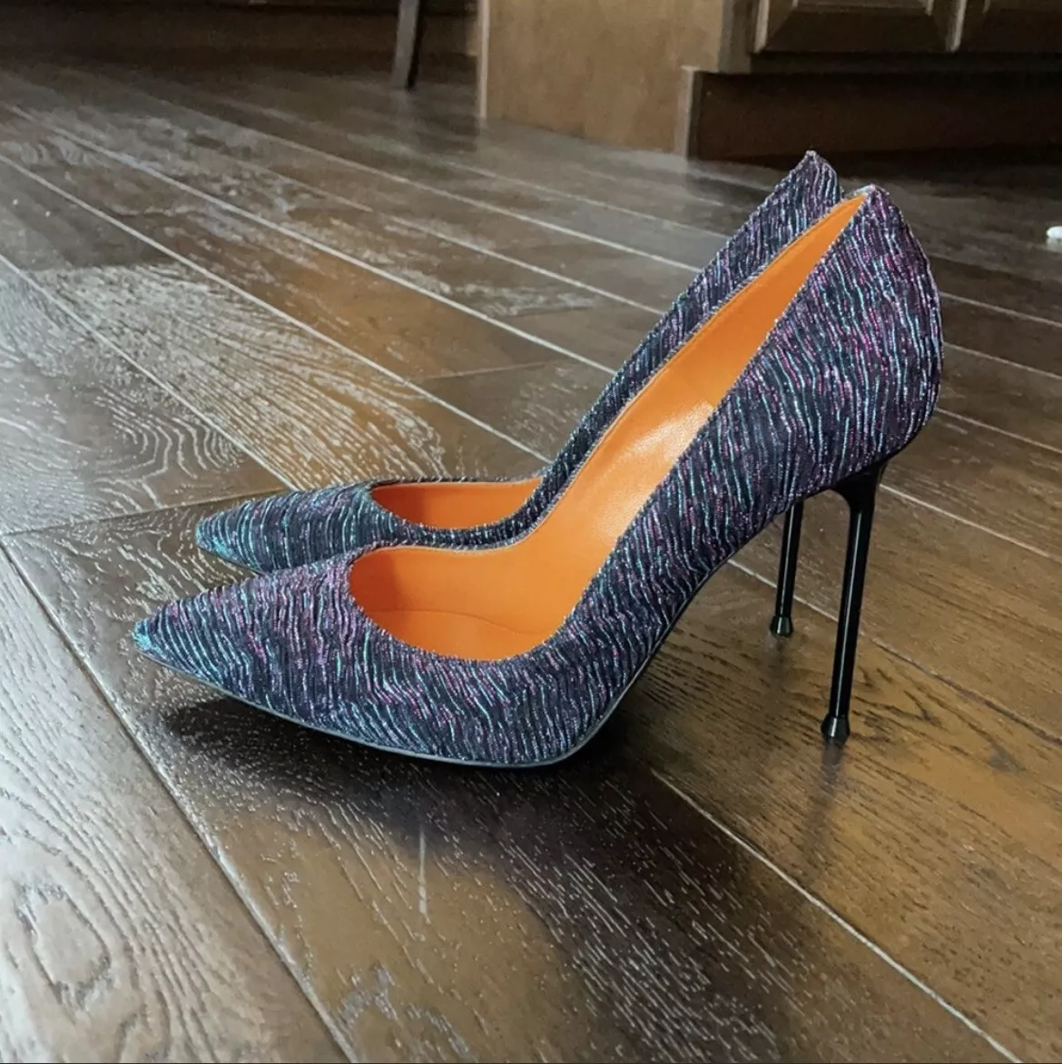 Green multi color heels cheap