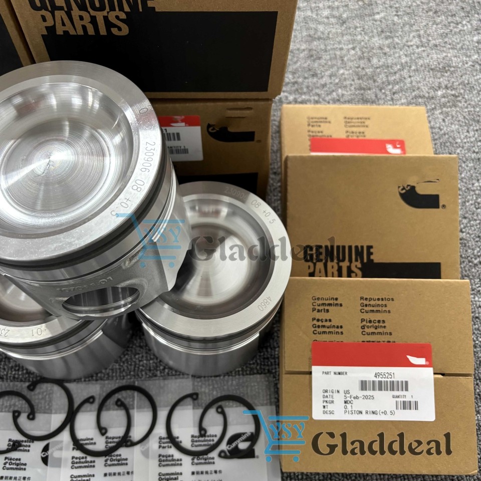 Industrial Performance +.020 Oversized Piston Set For Cummins 6.7 ...