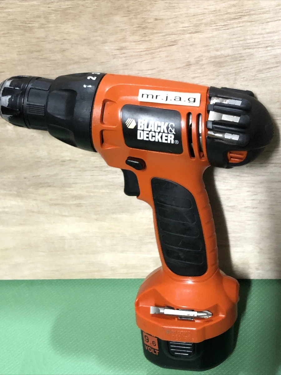 Black Decker 9.6V Cordless Drill CD9602 Drill battery Bits