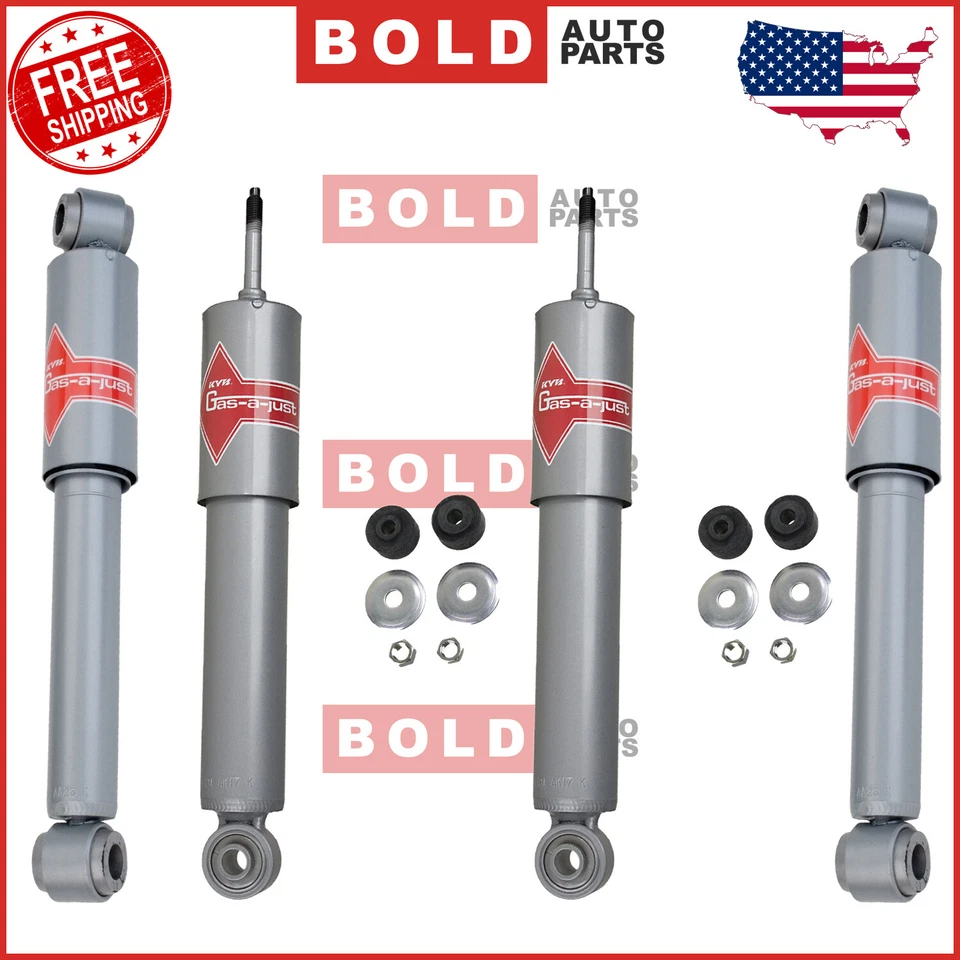 Juego de 4 amortiguadores delanteros y traseros KYB HD para Nissan Frontier 4x4 tracción trasera V6 Foto 2 de 4