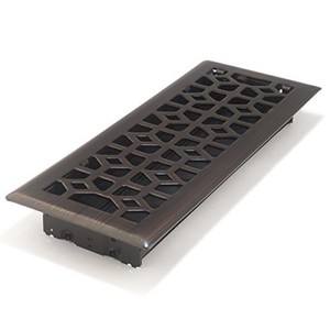 Accord Amfrrbm412 Marquis Floor Register, 4-Inch X 12-Inch(Duct Opening Measurements), Dark Oil-Rubbed Bronze (611918107264)