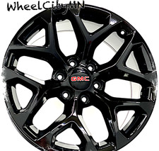 20 Gloss Black Snowflake Oe Replica Wheels Fits 2026 Gmc Yukon Denali At4 6x5.5