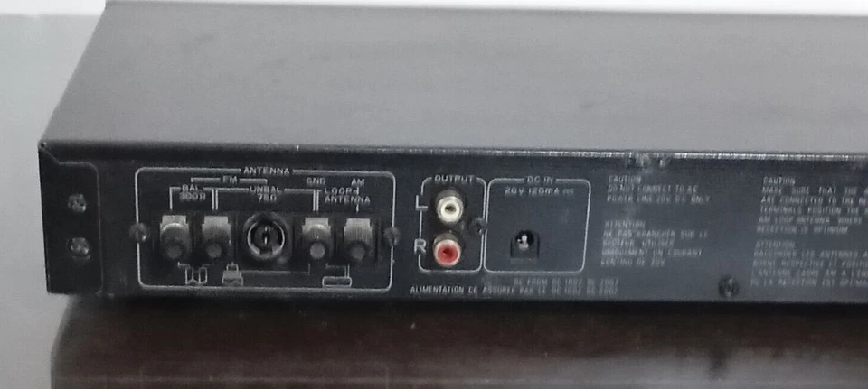 Sintonizzatore Pioneer TX-100ZL Stereo Tuner HI-FI Vintage AS-Is Foto 4 de 4