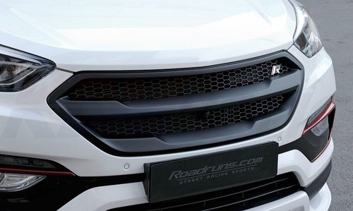 GLOSS BLACK Roadruns Replacement Radiator Grille for Hyundai Santa Fe 2017-2018 - Picture 4 of 13
