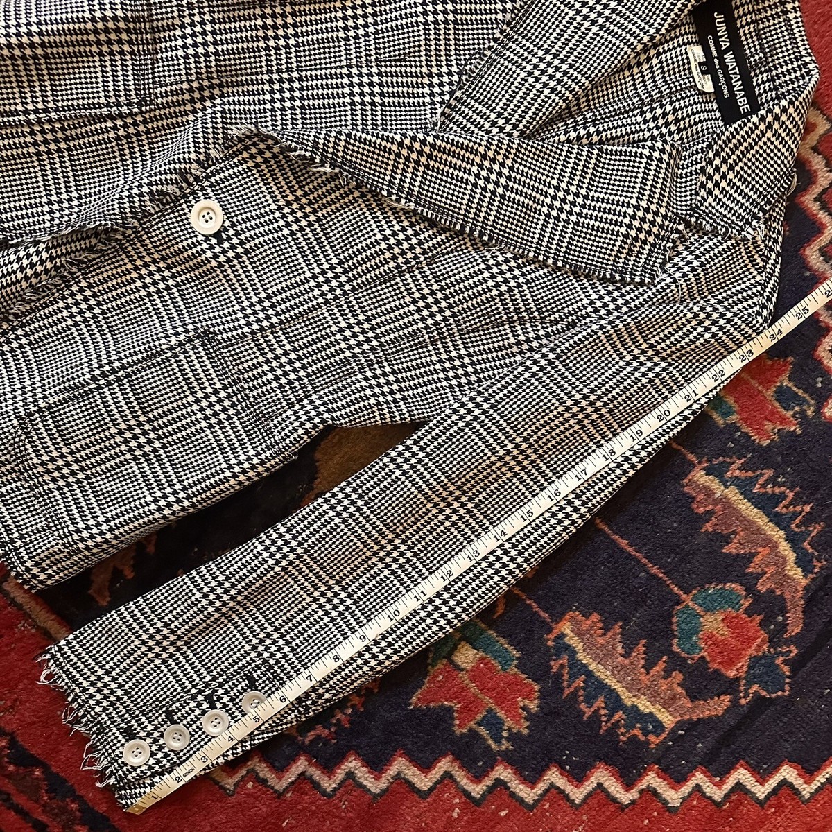 Junya Watanabe Comme Des Garcons Distressed Houndstooth