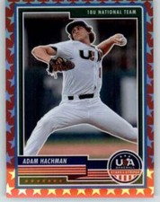 2023 Panini USA Stars and Stripes Red #51 Adam Hachman RC 44/149
