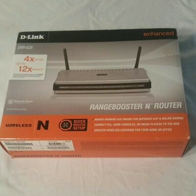 D-Link RangeBooster N DIR-625 300 Mbps 4-Port 10/100 Wireless N Router (DIR-625)