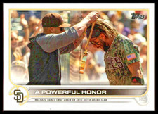 2022 TOPPS #648 A POWERFUL HONOR MANNY MACHADO FERNANDO TATIS JR. PADRES