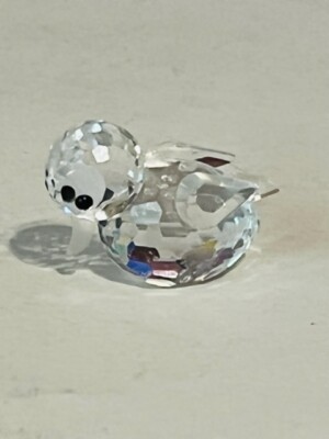 Swarovski Crystal Figurine Austria vtg miniature gift bird duck