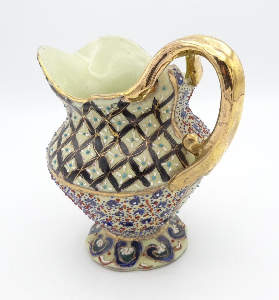 Vintage Ceramic Small Chinese Satsuma Style Jug eBay