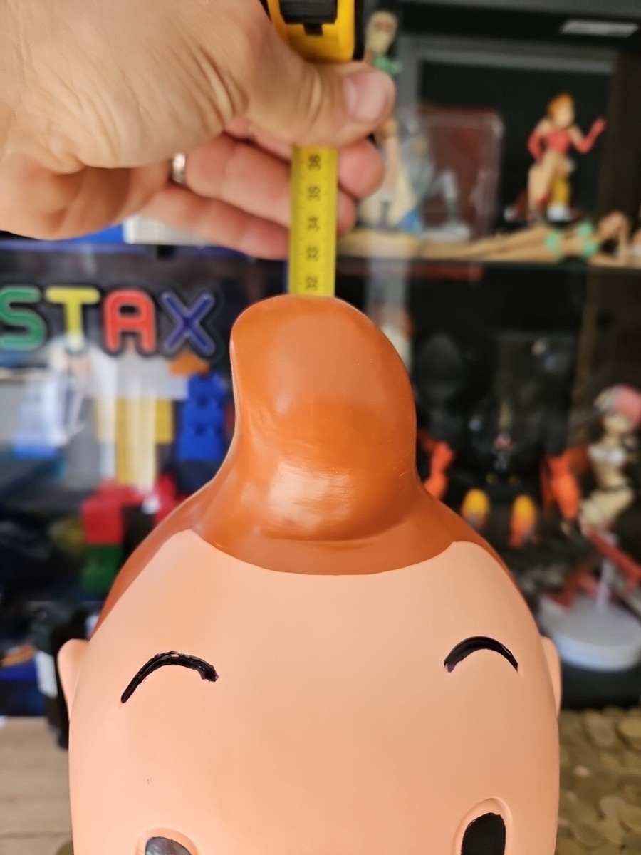 Grand Buste Tintin Résine – 32 Cm – Chemise Jaune – Collection BD – Années 90