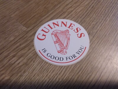 Alter Bier Aufkleber Guinnes is good for you