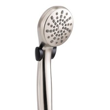 RecPro RV Handheld Shower Head with Hose and Shut Off Brushed Nickel