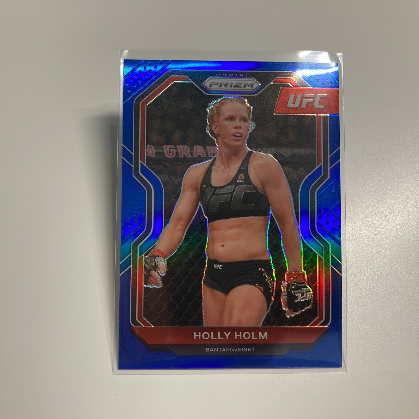 Holly Holm 2021 Panini Prizm UFC Blue Refractor Card 175/199 #4