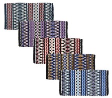 Western Wool Saddle Blanket - Sedona 100 Wool - 34" x 36" 5 Color Choices