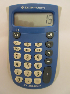 Texas Instruments TI-503 SV Taschenrechner 8-stellig Batteriebetrieb blau