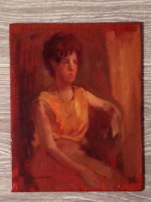 oil painting original ''helena'' study signed by stuart kaufman 1926-2008