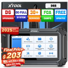 2025 XTOOL D6S Car OBD2 Scanner FCA Full Syst...