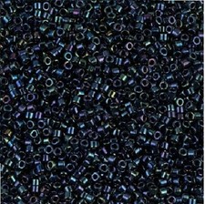 Miyuki Delica DB0002 11/0 Opaque Metallic Dark Blue Iris 7.2 Grams