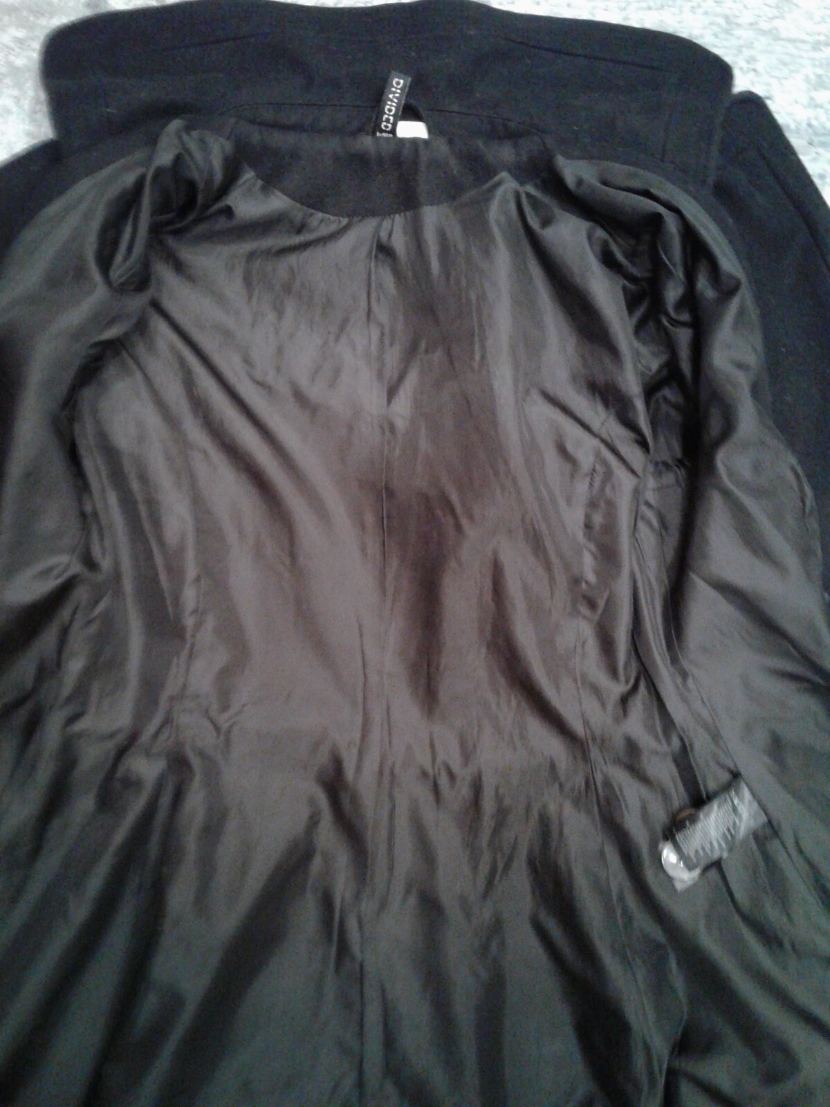 DIVIDED DOUBLE BUTTON BLACK WOOL COAT JACKET WOME… - image 7