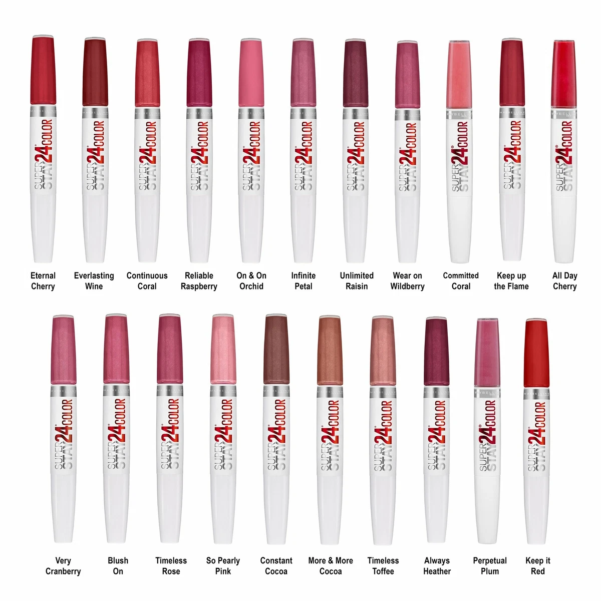 Maybelline SuperStay 24 2-Step Liquid Lipstick [CHOOSE YOUR SHADE]NO BOX |  eBay