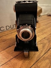 Agfa Billy Folding Camera with Agfa Agnar 1;6.3/105 lens, leather case  manual