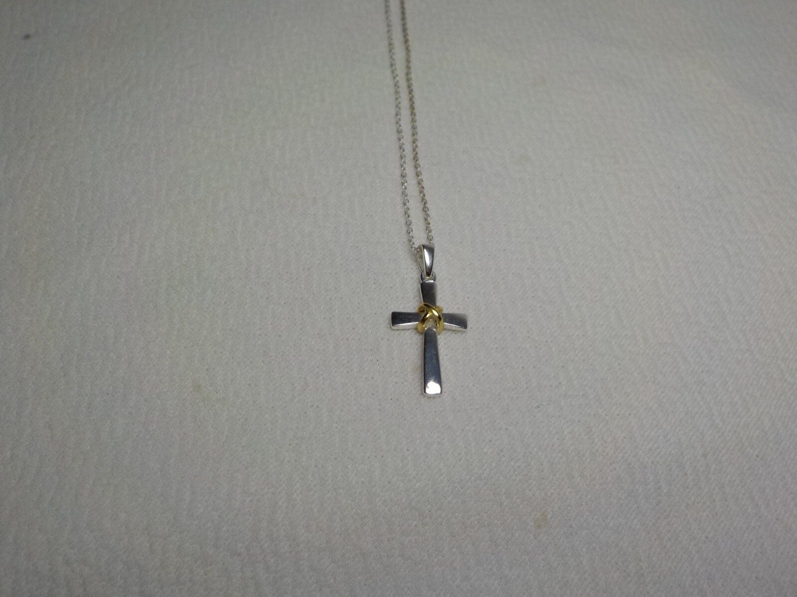 VINTAGE STERLING SILVER CROSS NECKLACE & PENDANT 925 LA TH #50 | eBay