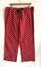 VINEYARD VINES Red Christmas Holiday Print Flannel Pajama Pants Size L