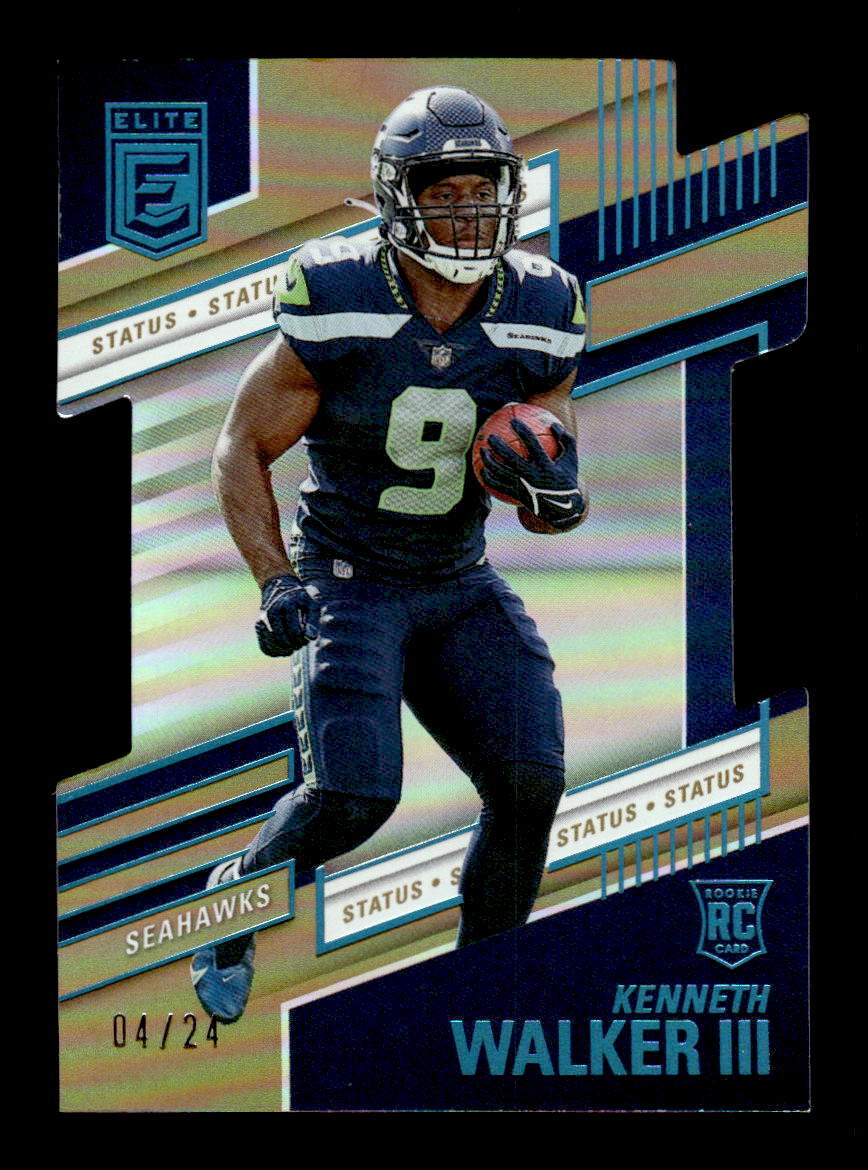 2022 Donruss Elite #110 Kenneth Walker III Status Die Cut #/24
