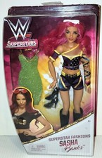 (NEW) WWE Superstars Fashions Sasha Banks Superstar Doll MATTE (BOX NOT PERFECT)