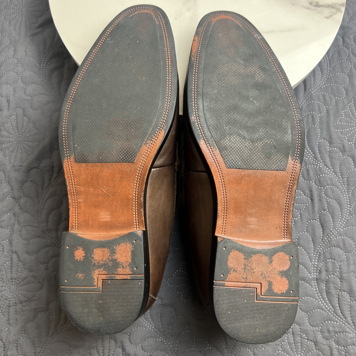 ALFANI Declan Loafer w/Tassels Brown Leather 9M Pre-Owned Old Money Work Casual Men main image 4