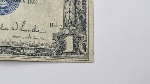 1935 D US 1 Dollar Banknote - Silver Certificate; Blue Seal; No Motto - P#416D1 - Picture 3 of 7